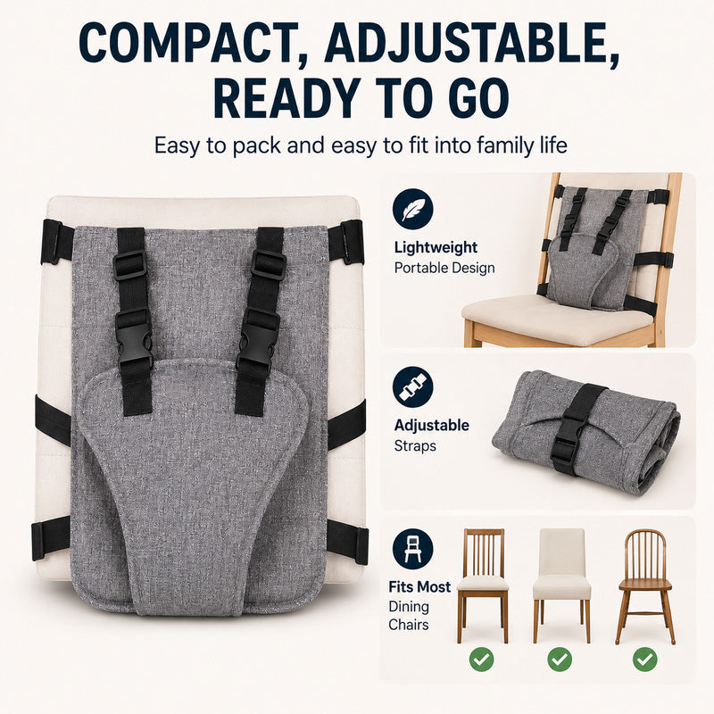 🎁 LIMITED-TIME 50% OFF! 👶Portable Baby High Chair Safety Harness Strap