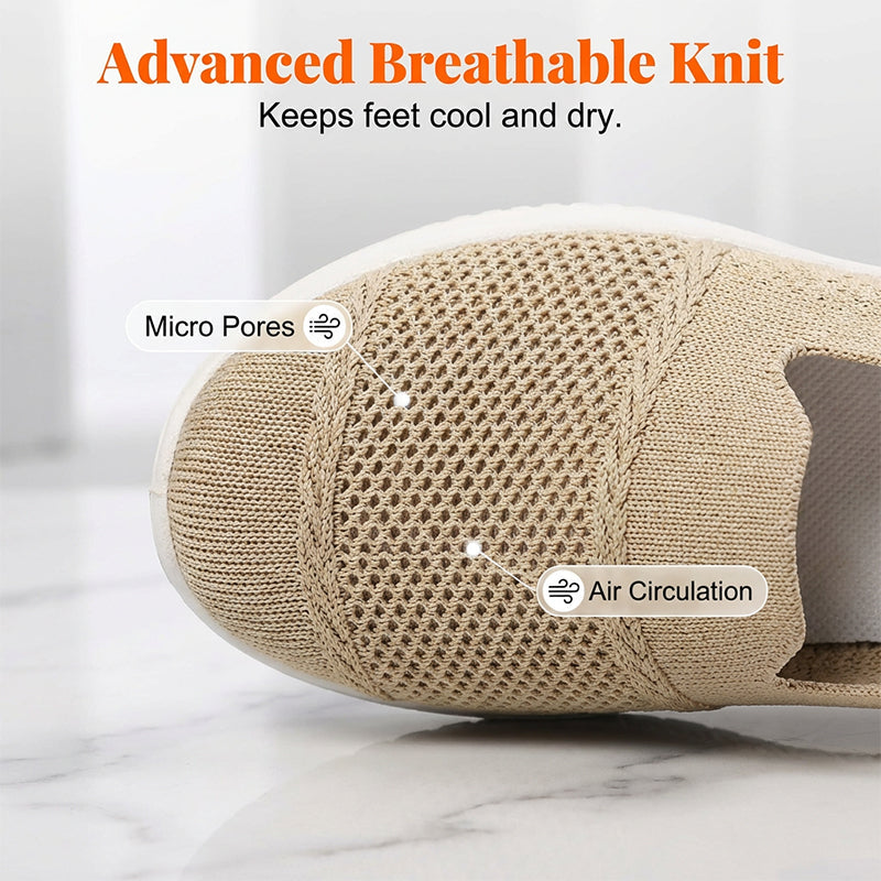 Women's Breathable Mesh Slip-On Walking Shoes