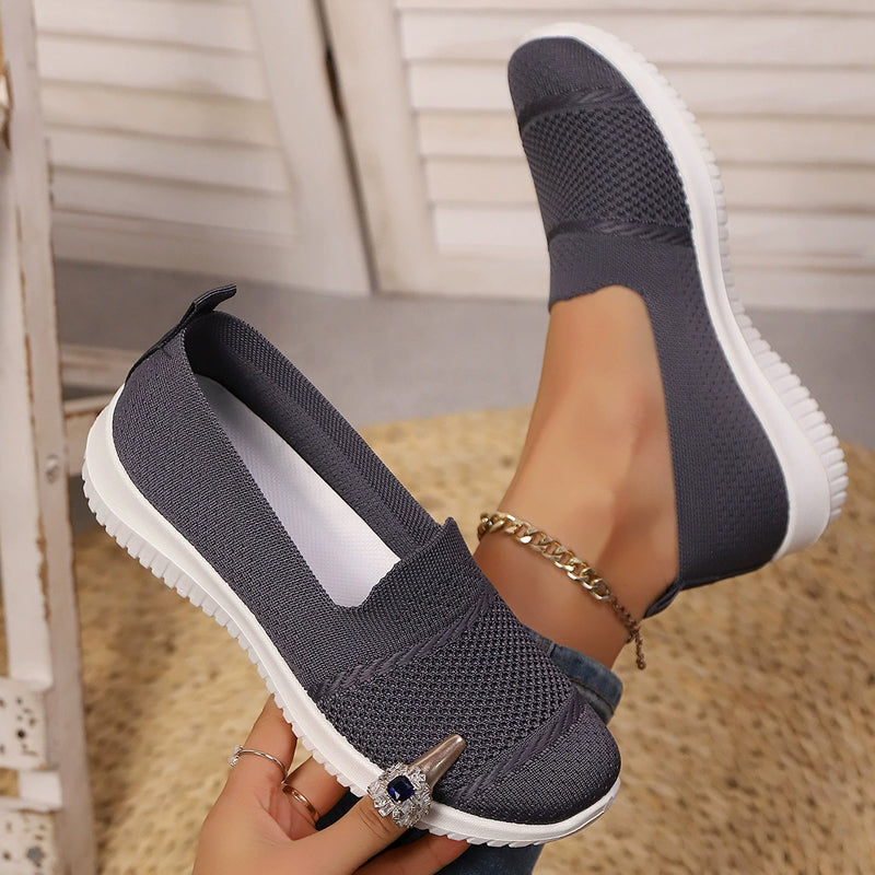 Women's Breathable Mesh Slip-On Walking Shoes