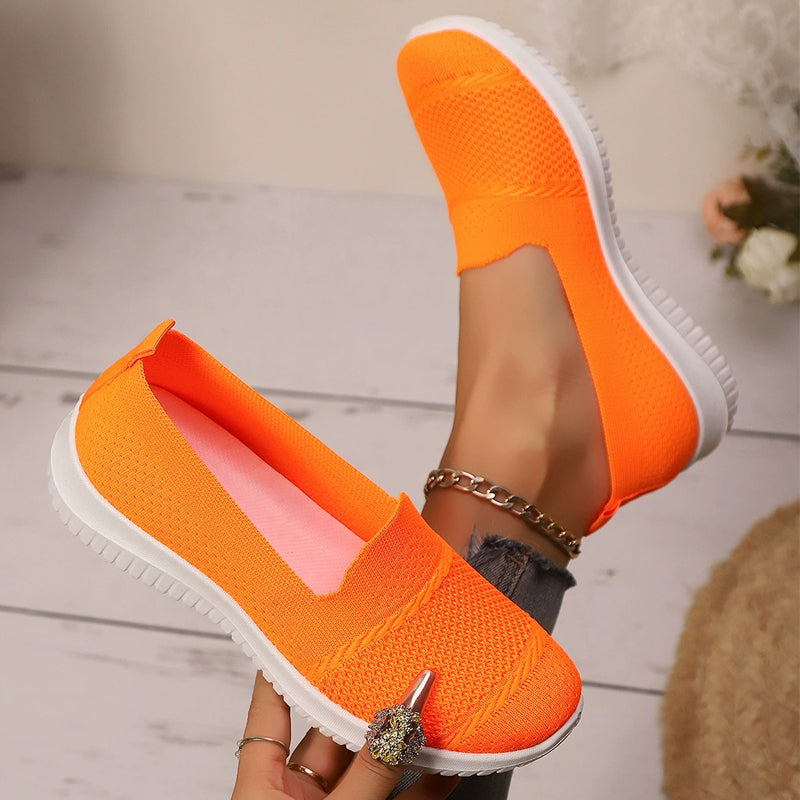 Women's Breathable Mesh Slip-On Walking Shoes