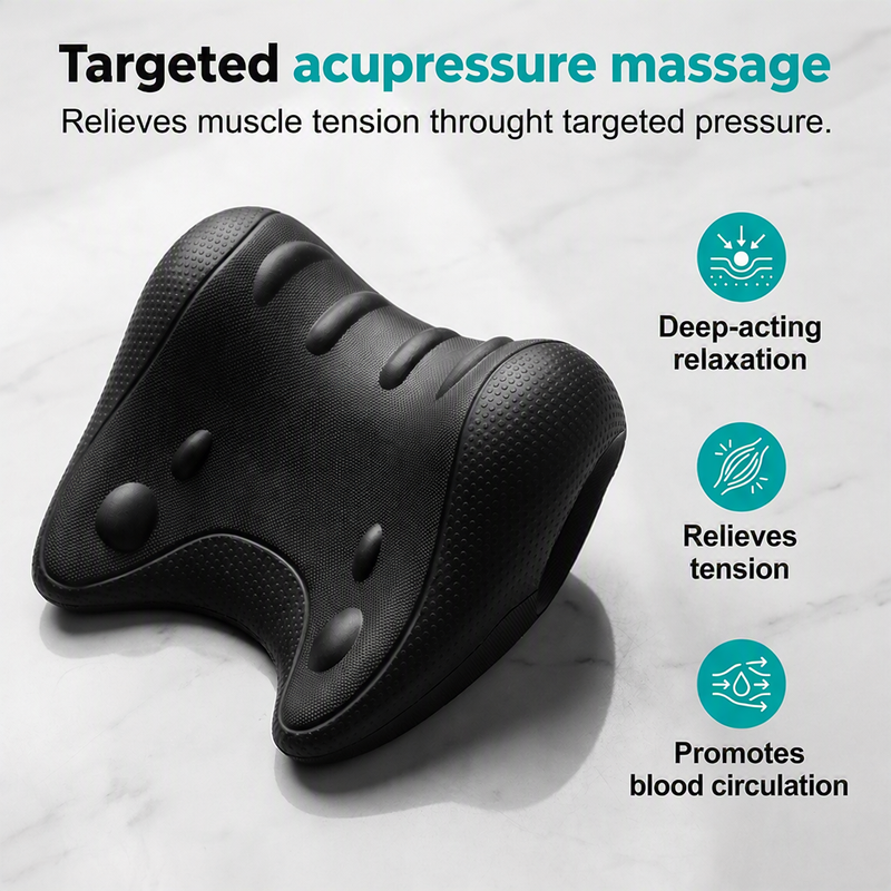 🥳2026 HOT SALE 💖 U-Shaped Cervical Pillow – Ergonomic gravity traction gently stretches neck & shoulders. Targeted acupressure points release tension – relax deep, correct posture! ✨🛡️