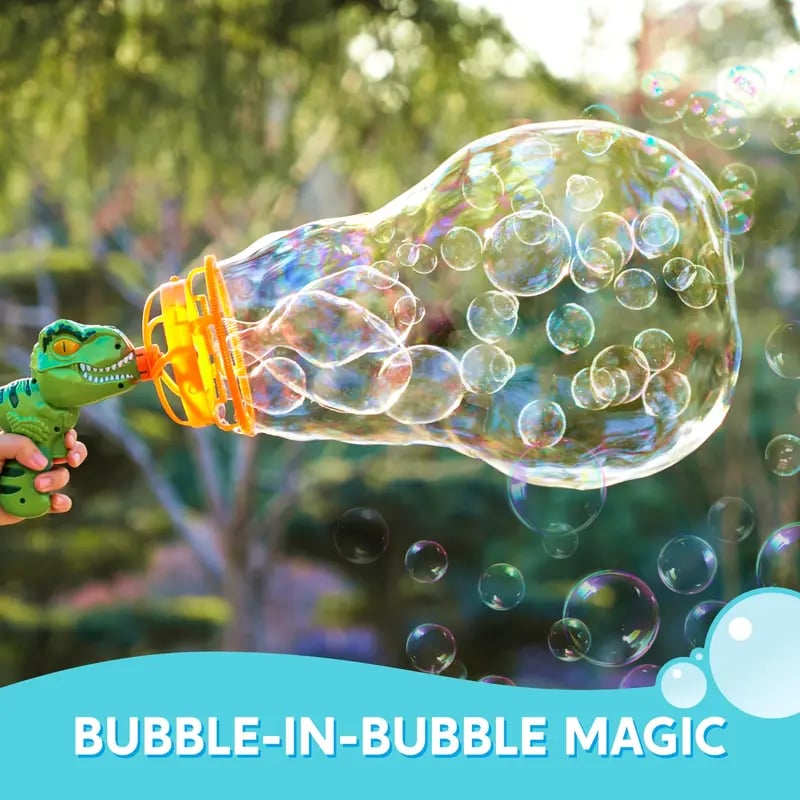 🎁Last Day Promotion 50% OFF🔥 Dinosaur Bubble Gun Blower Toy(Battery is not included)