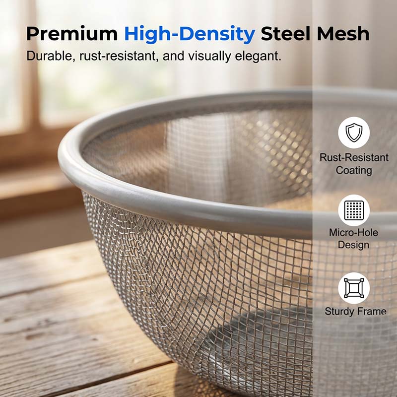 🍎 LIMITED‑TIME 56% OFF! 🧺 Fruit Basket with Lid – Breathable, Drainable, Insect Proof 🍇