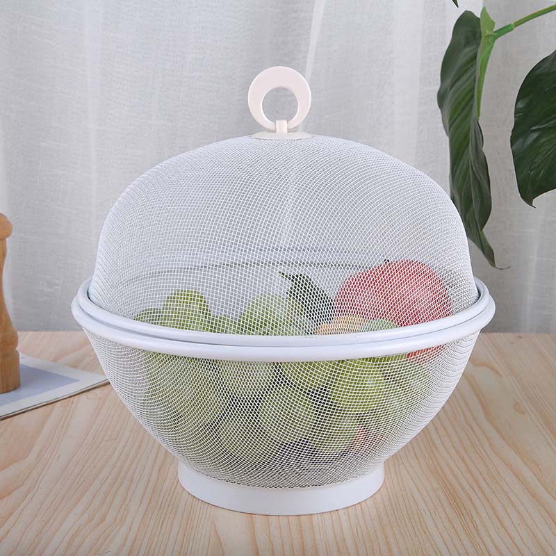 🍎 LIMITED‑TIME 56% OFF! 🧺 Fruit Basket with Lid – Breathable, Drainable, Insect Proof 🍇
