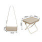 🥳2026 HOT SALE,50K+ SOLD! 👜🪑 Portable Folding Stool with Handbag Design – Transforms into a chic handbag with shoulder strap. Carbon steel frame, 100kg capacity, double-layer Oxford cloth – instant seating anywhere! 🌟✨