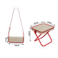 🥳2026 HOT SALE,50K+ SOLD! 👜🪑 Portable Folding Stool with Handbag Design – Transforms into a chic handbag with shoulder strap. Carbon steel frame, 100kg capacity, double-layer Oxford cloth – instant seating anywhere! 🌟✨