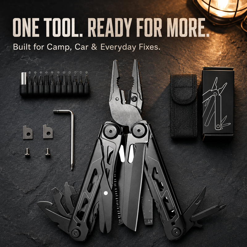 🛠️ LIMITED‑TIME 50% OFF! ⚙️ Portable Folding Multi‑Tool Pliers with Pouch – Sturdy, Compact, Multi‑Functional ✨