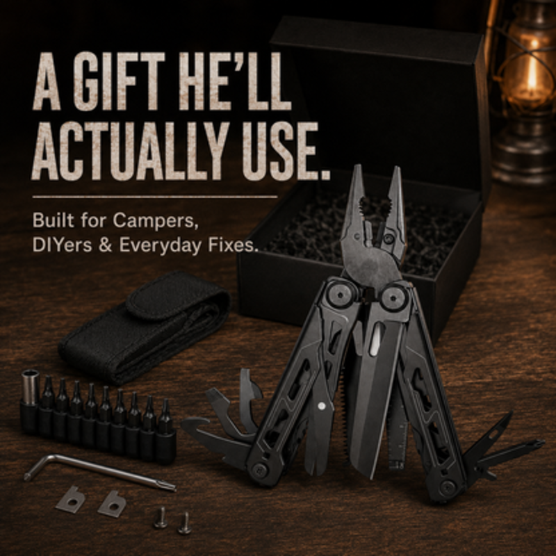 🛠️ LIMITED‑TIME 50% OFF! ⚙️ Portable Folding Multi‑Tool Pliers with Pouch – Sturdy, Compact, Multi‑Functional ✨