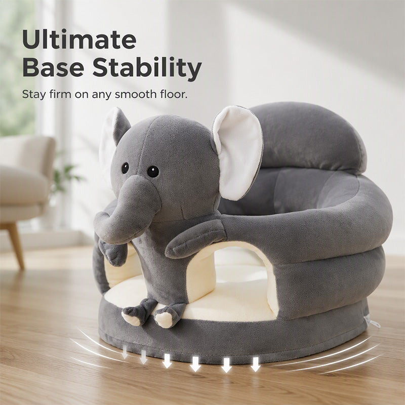🧸👶Plush Baby Support Seat – Cartoon Floor Chair for Sit-Up Play
