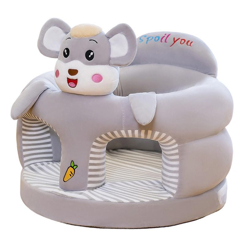 🧸👶Plush Baby Support Seat – Cartoon Floor Chair for Sit-Up Play