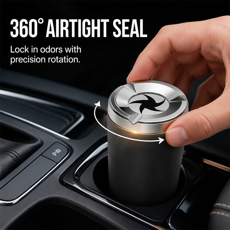 🎉 2026 Sale Rotating Car Ashtray with Ceramic Inner Liner