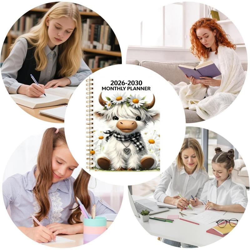 ⏰📅 LAST DAY SALE🐮 Highland Cow 5-Year Monthly Planner – Long-Term Organisation & Goal Planning in One Place ✨