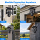 ☀️ Solar Triple-Lens Security Camera  – Clear Day/Night Monitoring 🏠