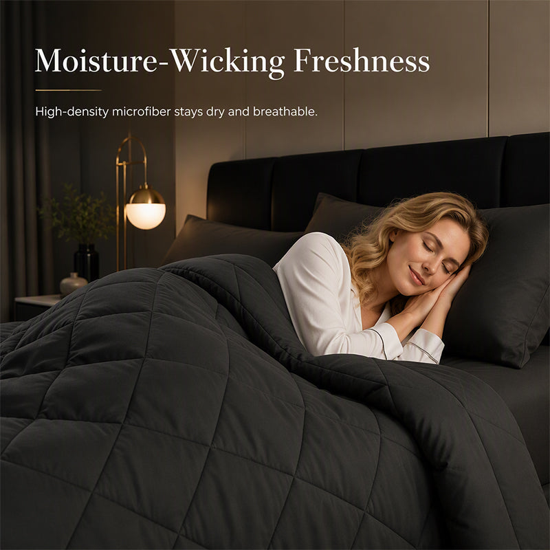 ⏰3-Piece Quilted Comforter Set with Shams