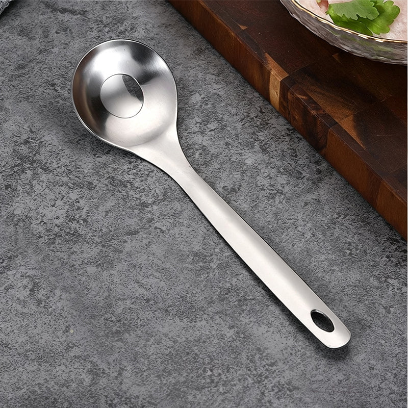 Mess-Free Stainless Steel Meatball Spoon