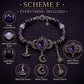 💜 Save 50%!  Gothic Purple Rhinestone Bracelet – Glam & spooky vibes ✨