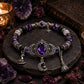💜 Save 50%!  Gothic Purple Rhinestone Bracelet – Glam & spooky vibes ✨