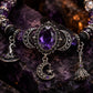 💜 Save 50%!  Gothic Purple Rhinestone Bracelet – Glam & spooky vibes ✨