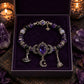 💜 Save 50%!  Gothic Purple Rhinestone Bracelet – Glam & spooky vibes ✨