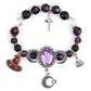 💜 Save 50%!  Gothic Purple Rhinestone Bracelet – Glam & spooky vibes ✨