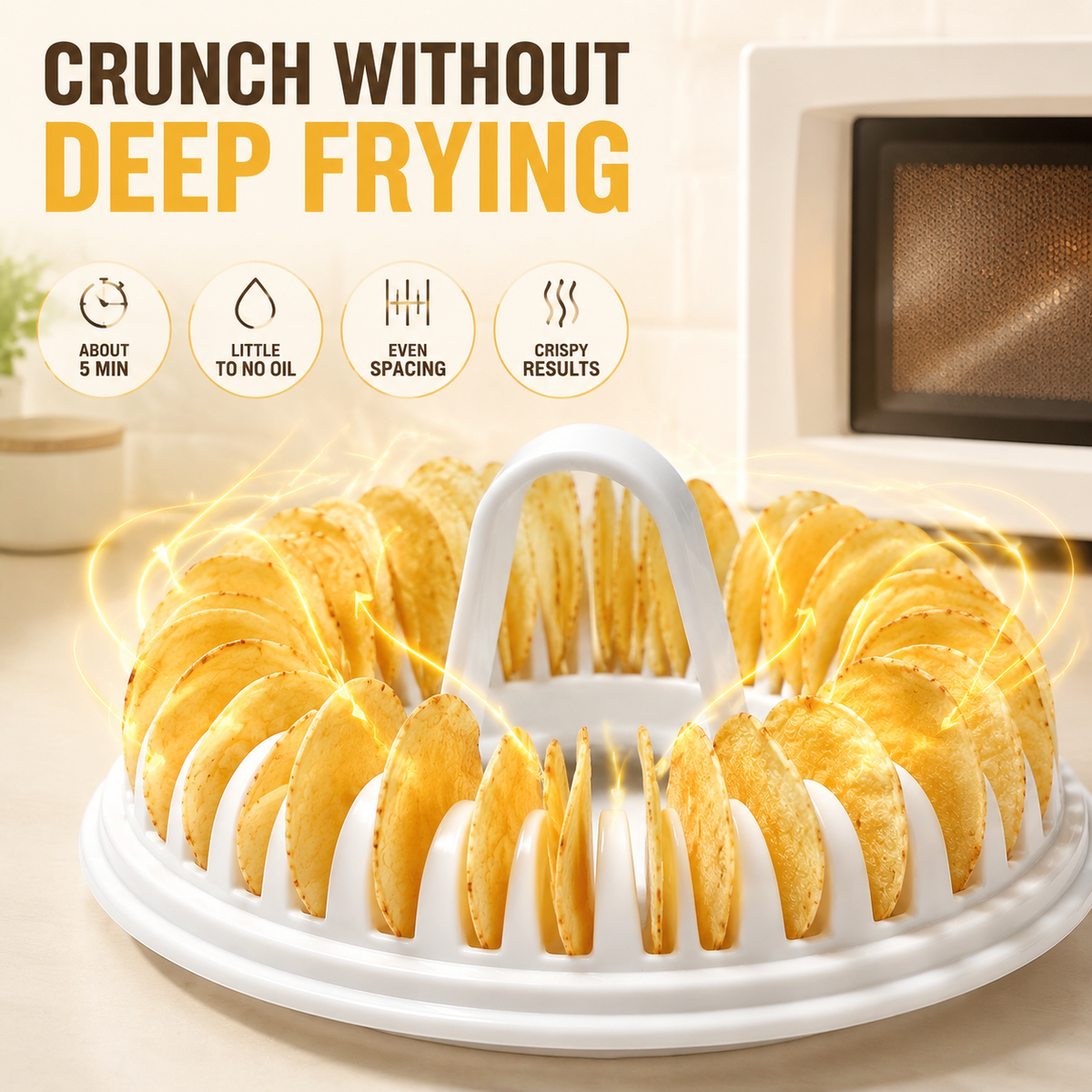 🥳HOT SALE🥳💞49K+ SOLD! Chip Maker ！Oil-free, crispy & food-grade. Healthy snacking – grab yours! ✅