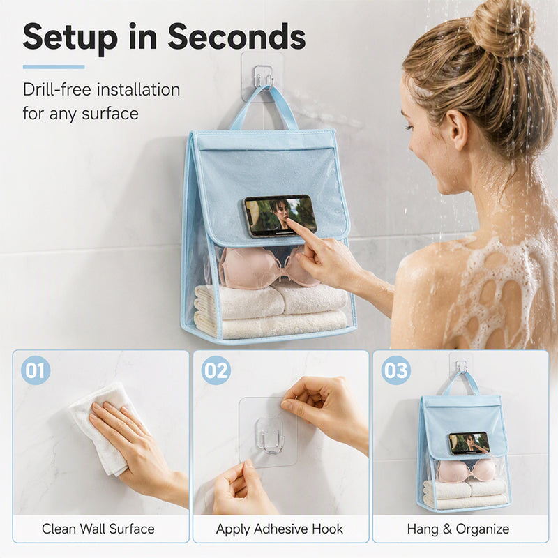 Waterproof Shower Storage Bag