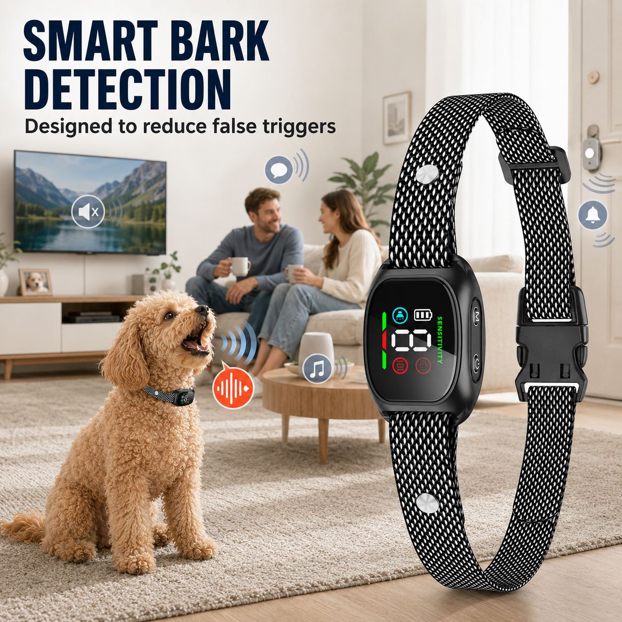 🛡️🐾 50% OFF! Anti Bark Collar – Smart anti‑false triggering filters out other barks. IP67 waterproof & USB rechargeable – worry‑free training anywhere! 💦✅