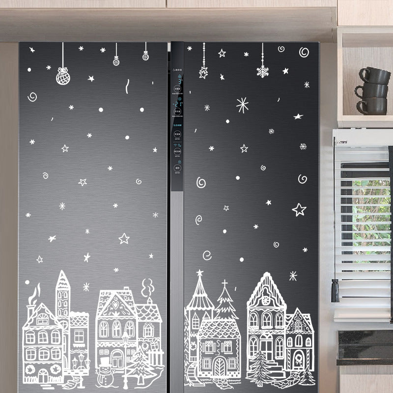 🎅Ready for Christmas!🎁🎄Christmas Village Window Sticker Set
