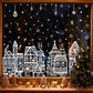 🎅Ready for Christmas!🎁🎄Christmas Village Window Sticker Set