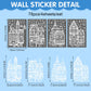 🎅Ready for Christmas!🎁🎄Christmas Village Window Sticker Set