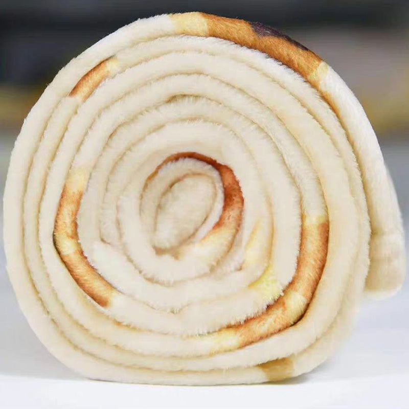 Food Themed Blanket, 1/2 Counts Realistic Donut & Pizza & Tortilla Pattern Throw Blanket, Soft Comfortable Nap Blanket for Home & Office, Cozy Throw Blankets, Blanket Gifts