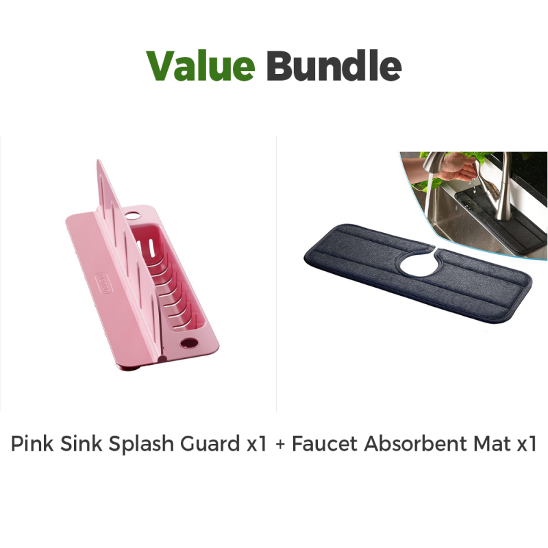 Foldable Sink Splatter Guard with Suction Cups