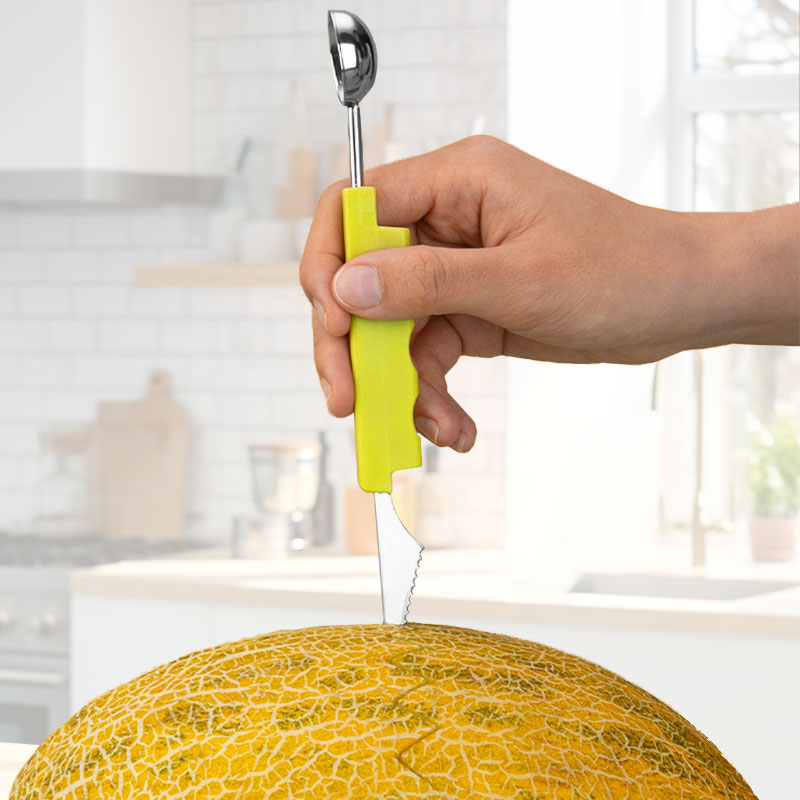 🐕2026 HOT SALE🥳🛡️3-in-1 Stainless Steel Melon Baller Scoop Tool Kit