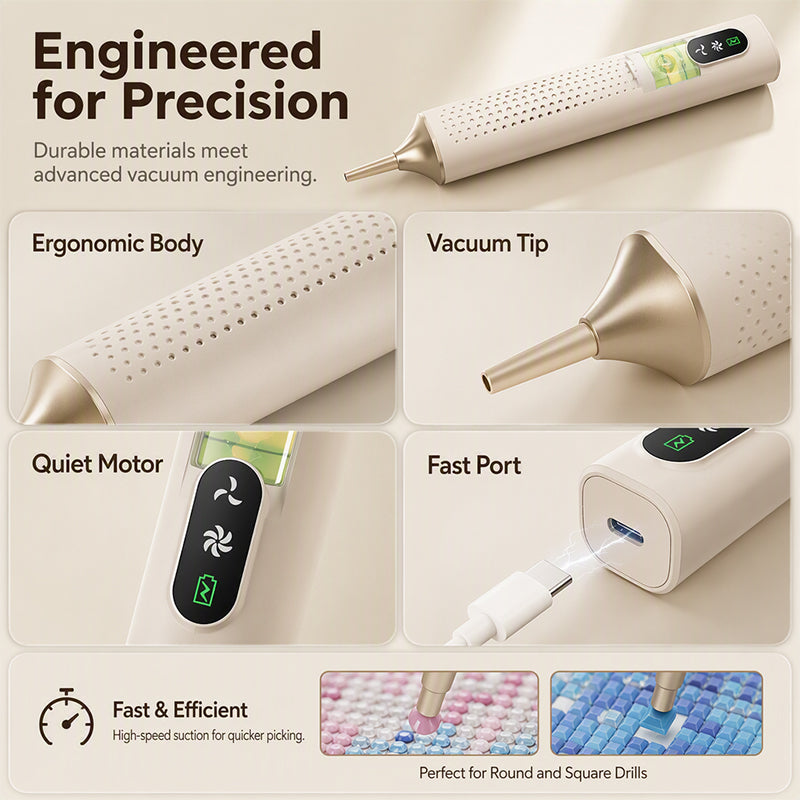 📢📢62% OFF !! ⏰Rechargeable Electric Diamond Pen