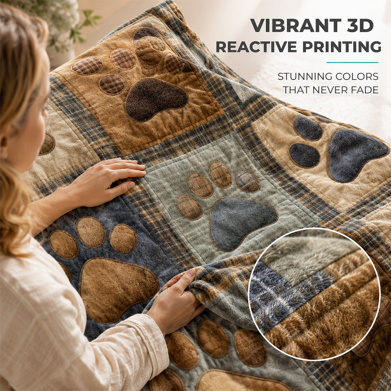 🐾🛋️Ultra-Soft Flannel Throw Blanket | Cute Patchwork Style🧶