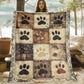 🐾🛋️Ultra-Soft Flannel Throw Blanket | Cute Patchwork Style🧶