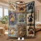 🐾🛋️Ultra-Soft Flannel Throw Blanket | Cute Patchwork Style🧶