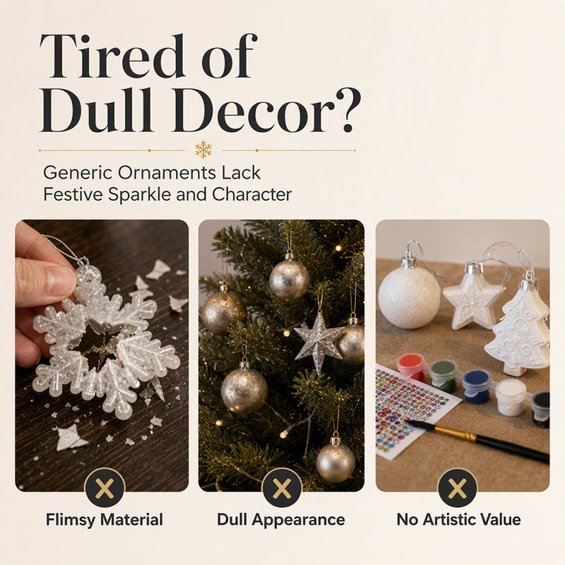 🔥LAST DAY SALE ONLY ￡7.99!!🔥Christmas DIY Painting Hanging Ornaments Set