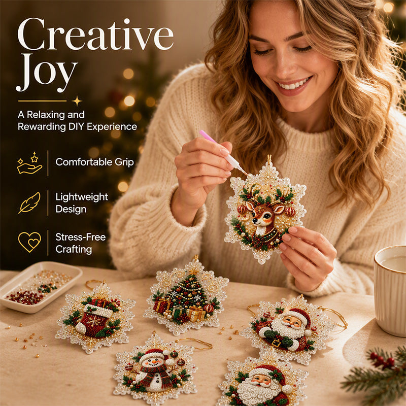 🔥LAST DAY SALE ONLY ￡7.99!!🔥Christmas DIY Painting Hanging Ornaments Set