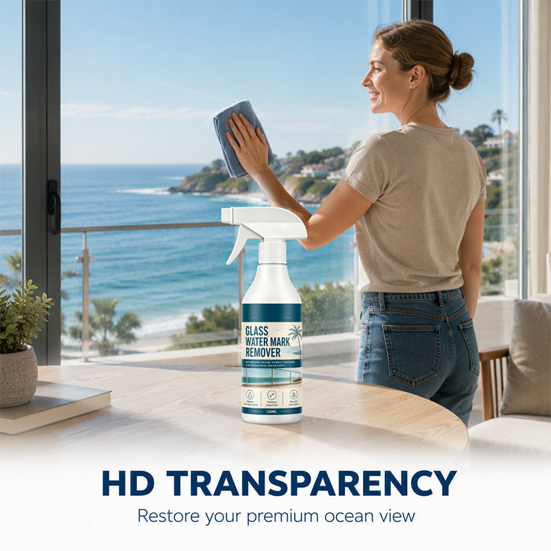 🥳2026 HOT SALE🥳💞50K+ SOLD! Glass Water Mark Remover – tackles stubborn hard water spots & mineral deposits. Easy spray for windows & patios. Restores clarity! ✨✅