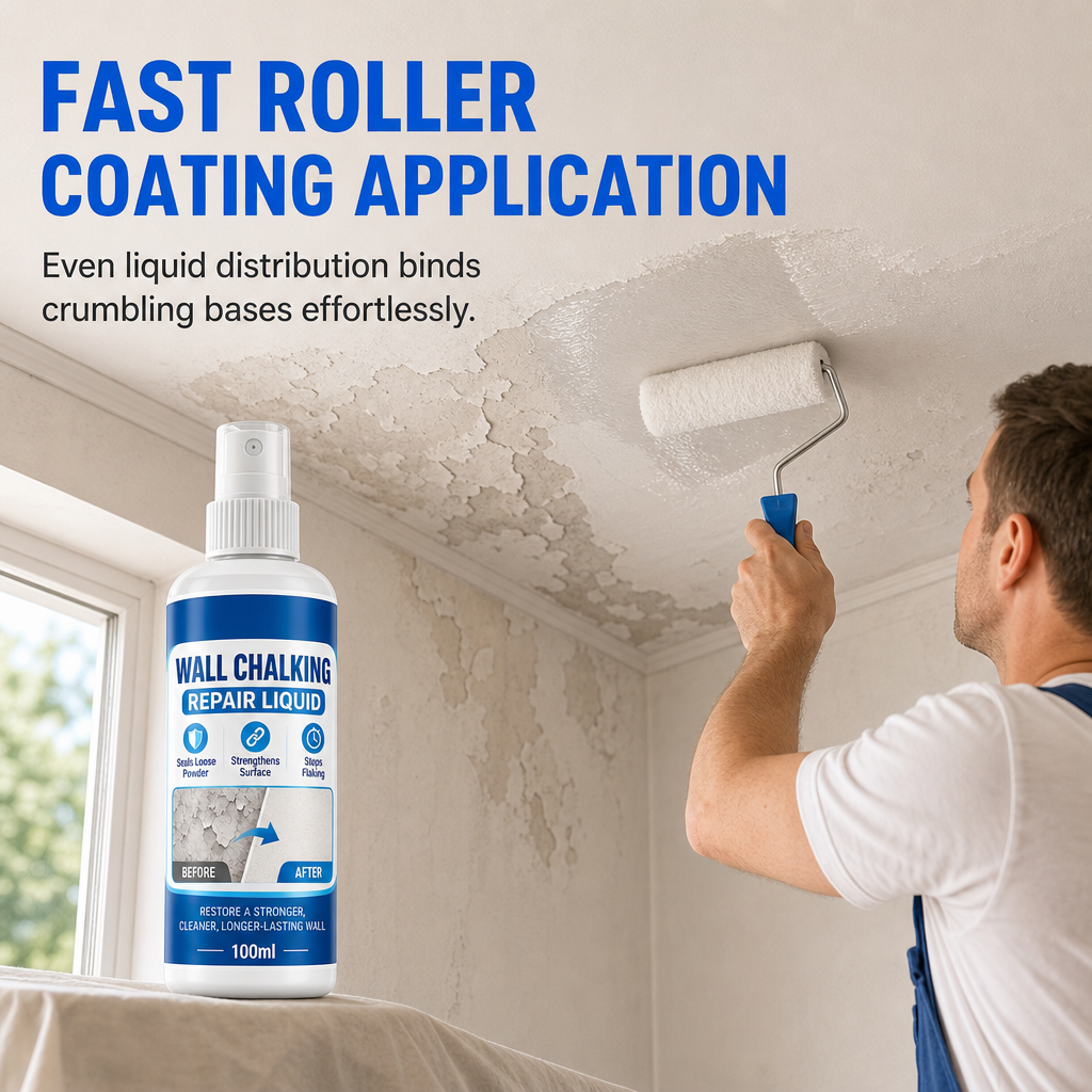 🥳 Hot Seller 🥳💞 Over 10,000 sold! Wall Repair Solution—prevents chalking, provides deep adhesion, and is waterproof. Makes your walls stronger