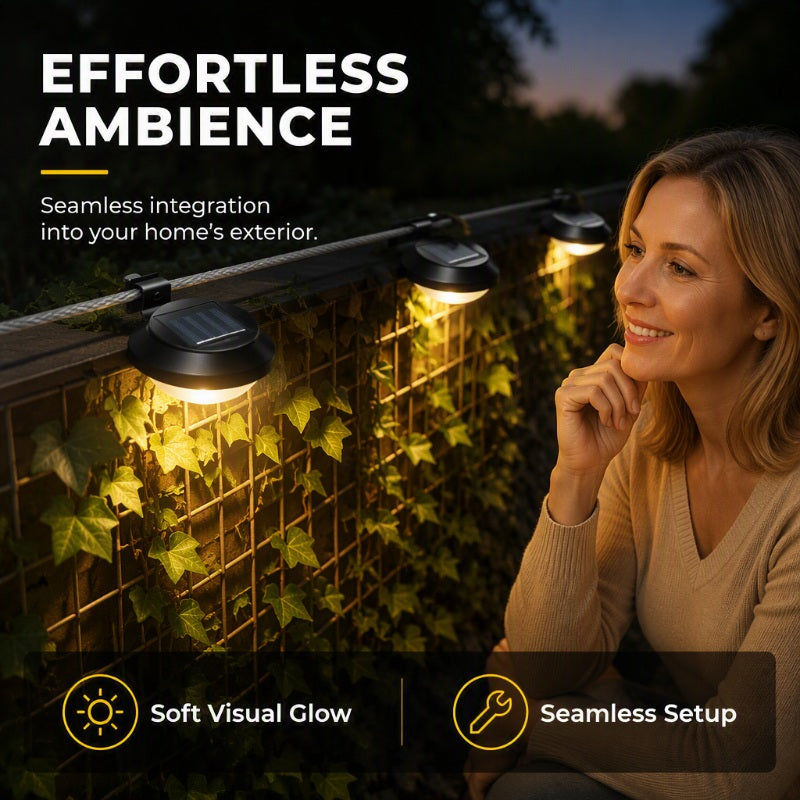 ☀️💡 55% OFF TODAY! Light Up Gutters, Fences & Garden Walls — Solar-Powered Outdoor LEDs With No Mains Wiring Needed 🏡✨