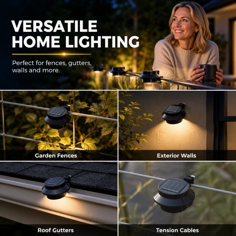 ☀️💡 55% OFF TODAY! Light Up Gutters, Fences & Garden Walls — Solar-Powered Outdoor LEDs With No Mains Wiring Needed 🏡✨