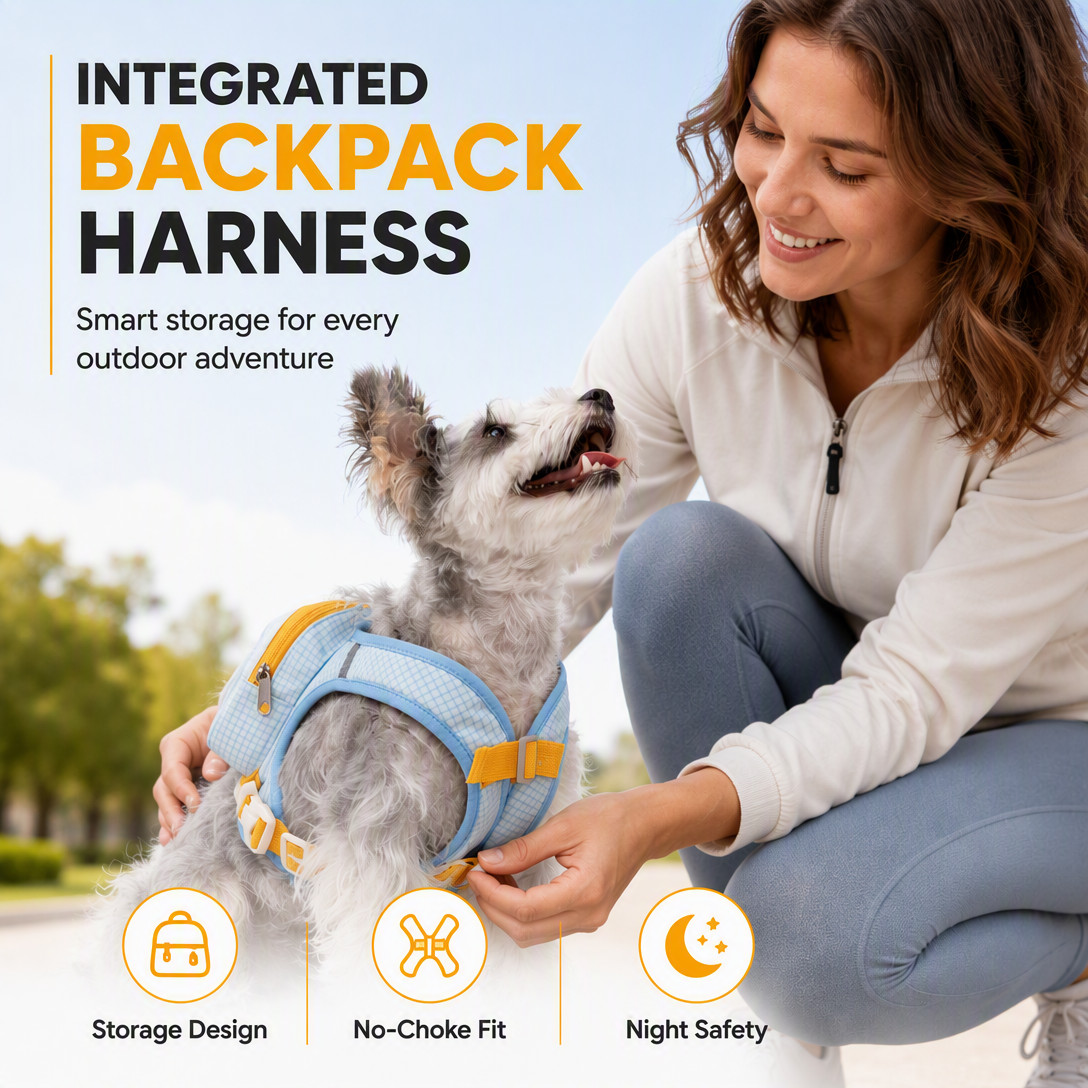 Vest Style Pet Backpack Harness