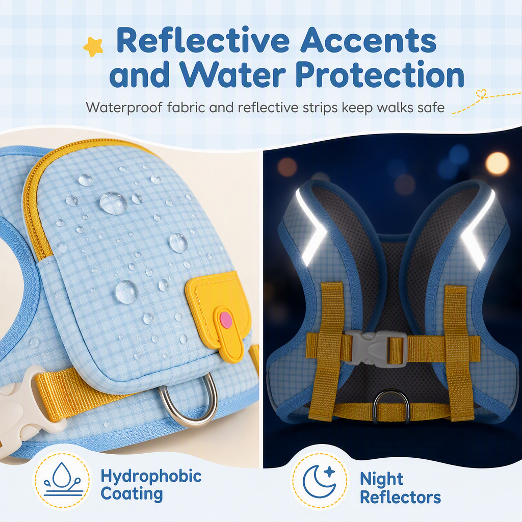 Vest Style Pet Backpack Harness