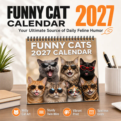 AD 2027 Funny animals Wall Calendar【Buy More Save More】