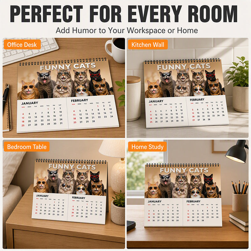 AD 2027 Funny animals Wall Calendar【Buy More Save More】