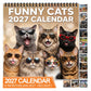 AD 2027 Funny animals Wall Calendar【Buy More Save More】