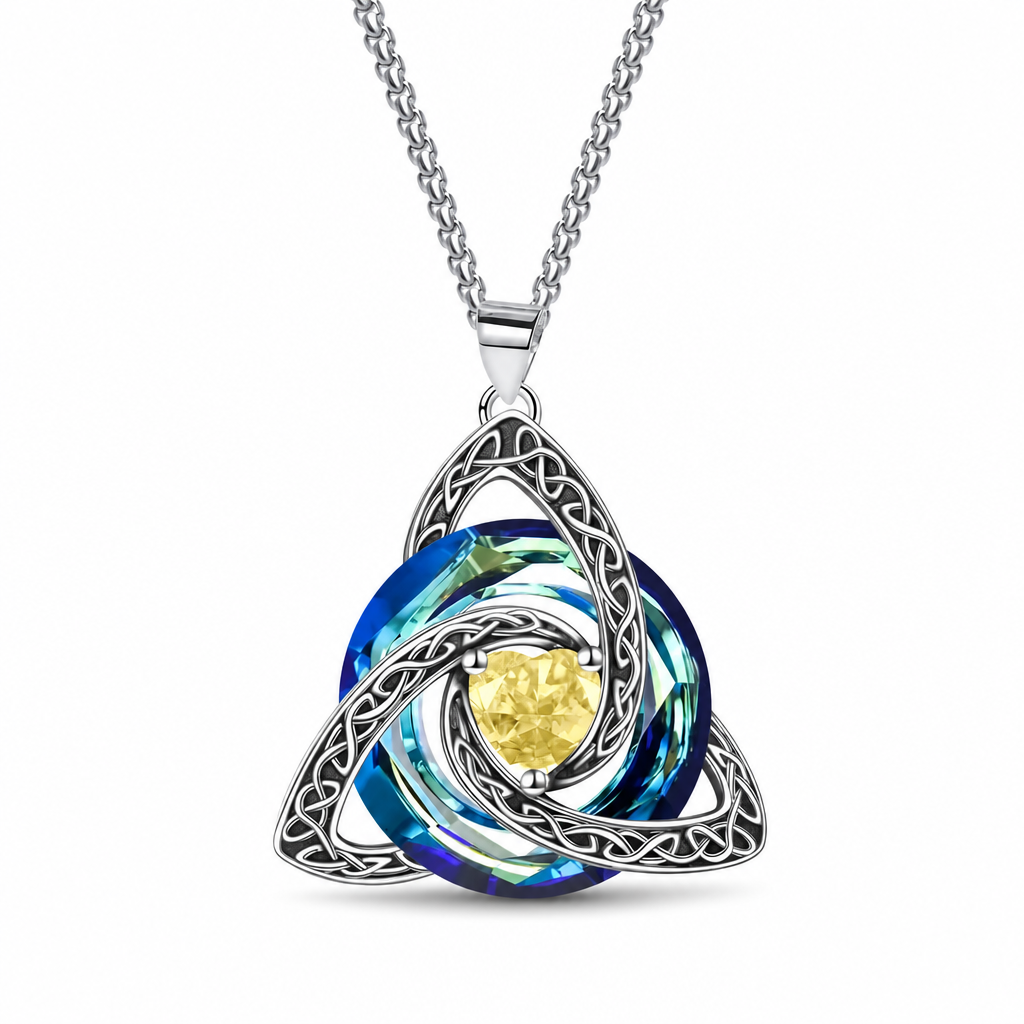 ⏰Women's Celtic Knot Birthstone Pendant Necklace🌀📿