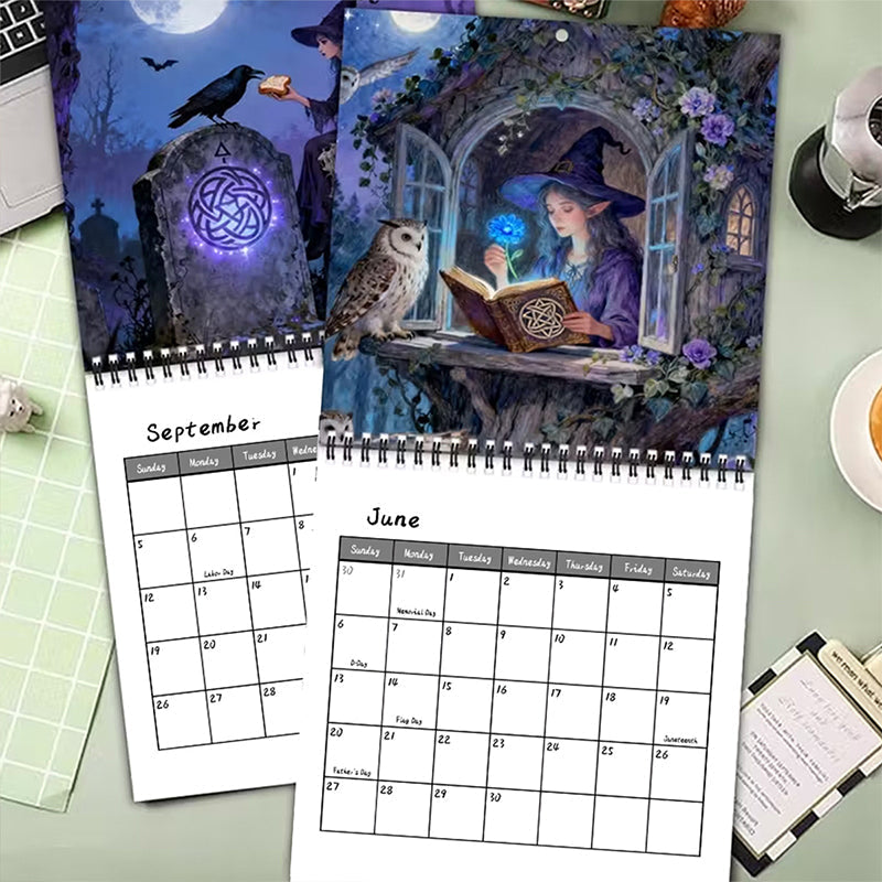 🔮 Mystical Witches Calendar 2027 | Gothic Wall Art